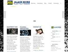 Tablet Screenshot of masshire.co.za